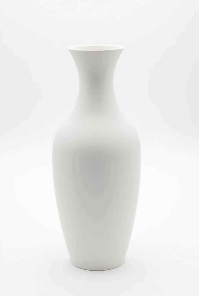 a fiberglass vase with 76cm centimeters in height, with its smooth exterior, with the background all white, the vase mouth is round and open, the mouth is aligned from beginning to end with the vessel, leaving it completely straight
