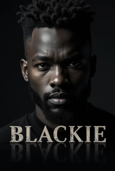 An image of a dark handsome guy with BLACKIE nicely written on it suitable for Dp