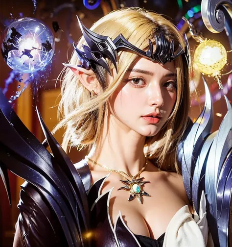 a close up of a girl , detailed strands of hair , big booobs ,  shadowbringers cinematic, 4 k detail fantasy, a beautiful fantasy empress, game cg, xianxia fantasy, xianxia hero, 2. 5 d cgi anime fantasy artwork, cinematic goddess close shot, ruan jia and ...