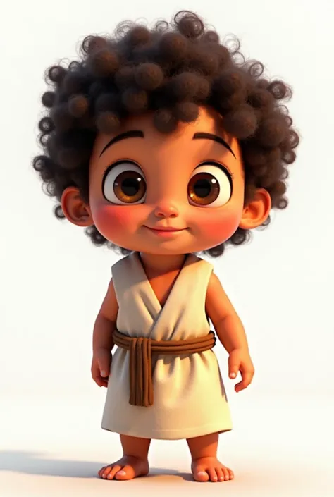 I created a biblical character Moses as a child in Pixar style without a background. 