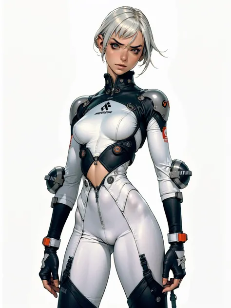 (((Annie Lennox))), ((( nano suit ))), (((bandaged arms))), (((MMA fighter OF THE FUTURE))), ((high collar)), (((Quorra))), (((best qualityer: 1.4))), (Unbeatable masterpiece), (hiper HD),(CG 8k hyper-realistic), (((brave face))), (((breasts big))), (((hyp...