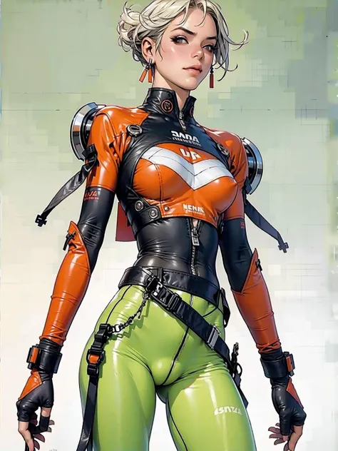 (((Annie Lennox))), ((( BLACK AND RED nano suit ))), (((bandaged arms))), (((MMA fighter OF THE FUTURE))), ((high collar)), (((Quorra))), (((best qualityer: 1.4))), (Unbeatable masterpiece), (hiper HD),(CG 8k hyper-realistic), (((brave face))), (((breasts ...