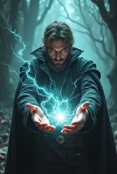 Man with magic in his hands 
