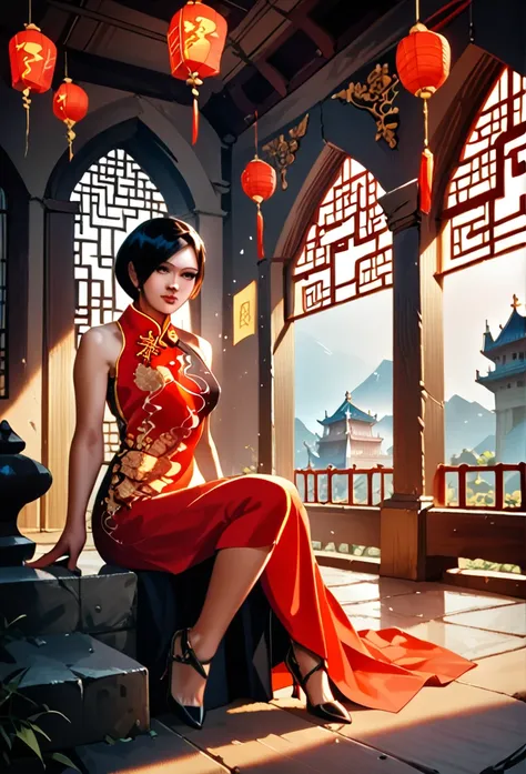 score_9, score_8_up, score_7_up,score_6_up,high resolution,adw,1girl,solo,source_anime,full body,in a castle,chinese clothes,hig...