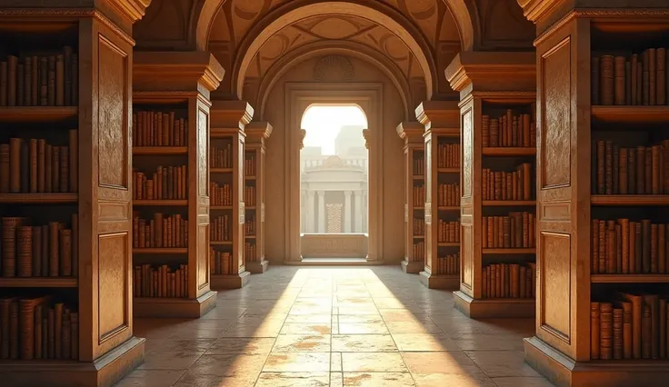 3rd century BCE Library of Alexandria in its prime, realistic photo