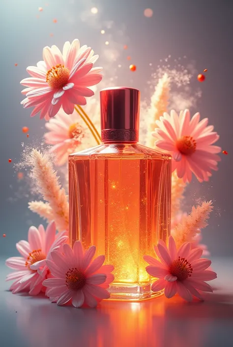 Perfume with an explosion of floral aroma