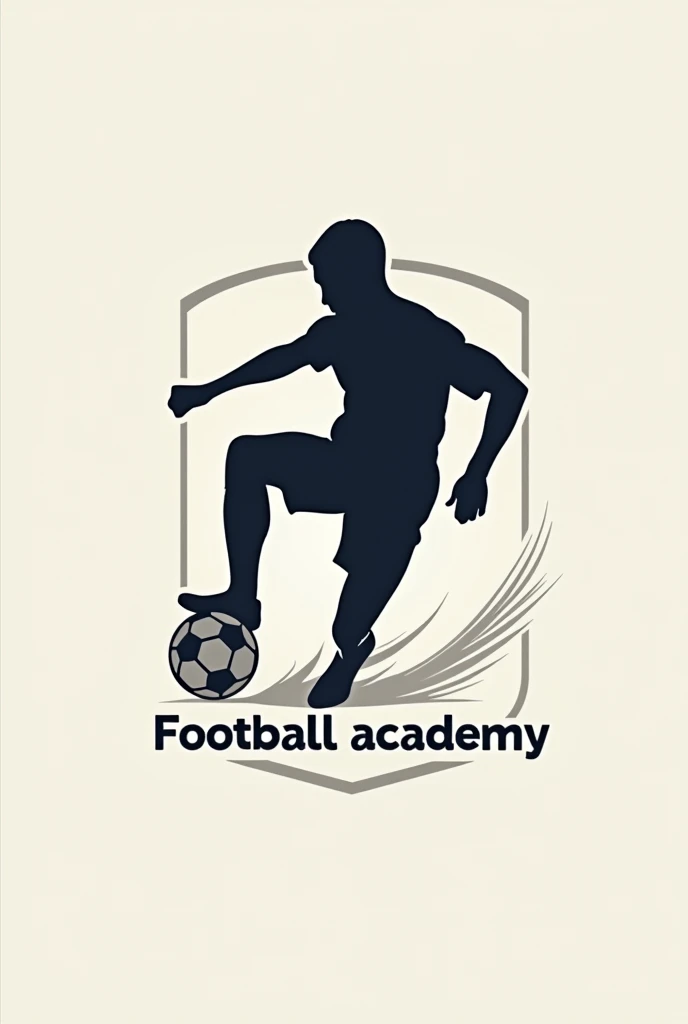 Logo with a shaded man controlling the football with his chest with the text One 8 Sport on top and Football academy on the bottom