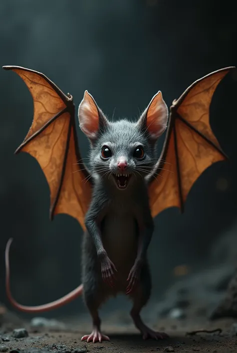 A bat mixed with a mouse 