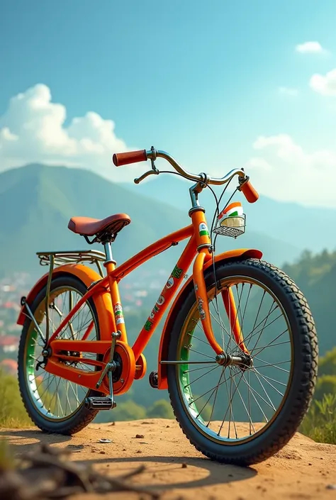 Bike with tiranga