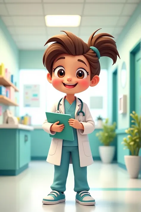 Cute animated doctor
