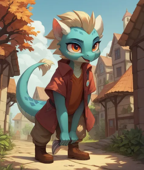 score_9,score_8_up,score_7_up, source_anime, Anthro, ember from mlp