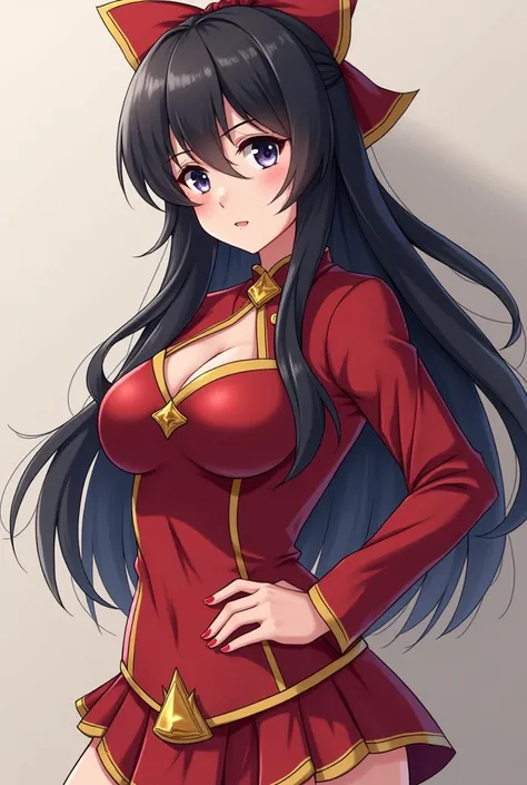 Create an image of Megumin but you have a tremendously big ass and busty tits