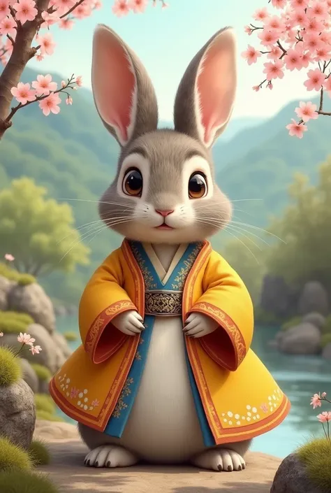 Peter rabbit in korean dress