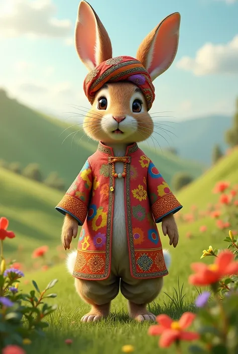 Peter rabbit in sindhi dress