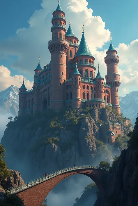 Big and gigantic castles , the biggest castle in the land. Bright colors, thpigh it has a dark ambiance about the castle, , Turkish heritage, on top of a very tall mountain, the castle being so gigantic take the whole place of the mountain making it a magn...