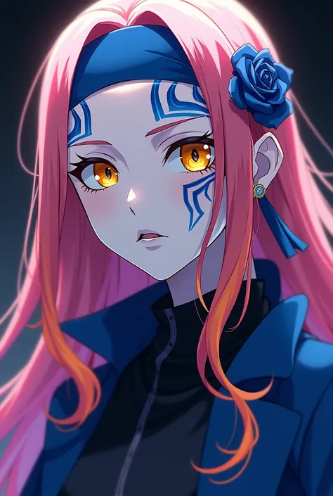 Female Akaza, also known as Hakuji, is one of the Twelve Kizuki in "Kimetsu no Yaiba". He has a distinctive appearance with pale skin and blue markings all over his body that resemble tribal tattoos.. Their eyes are marked by a bright yellow iris with a st...