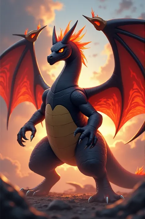 Black and Red Charizard 