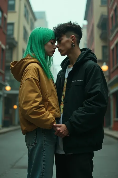 La chanteuse Billie Eilish et son copain Romain Davigny 