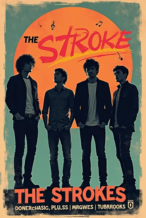 Flyer musical de la Banda the strokes 