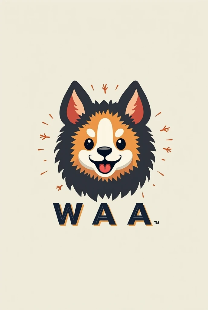 CREATE A LOGO THAT HAS THE WORD WAA AND IS LINKED TO GOJO SATORU