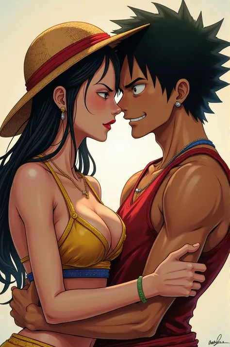 Luffy has sex with Gojo 