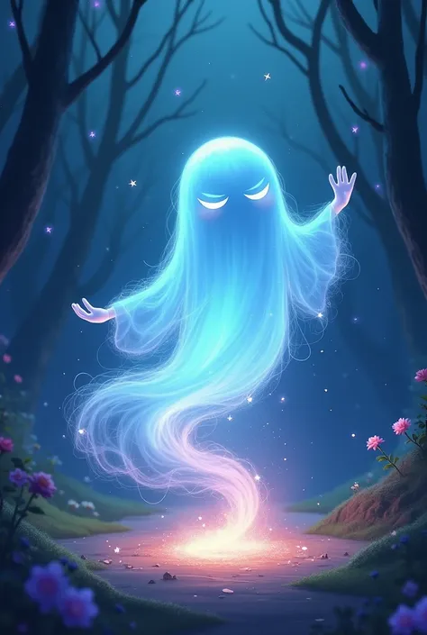 Magical ghost animated style 