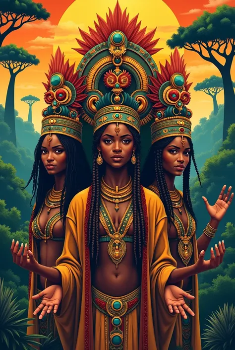 Rap music album with African Orishas 
