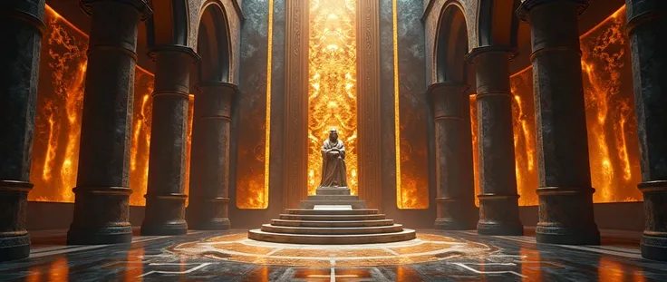 futuristic castle throne room interior, Interstellar. 8k, aurora burreal, extraterrestrial, gold on the wall