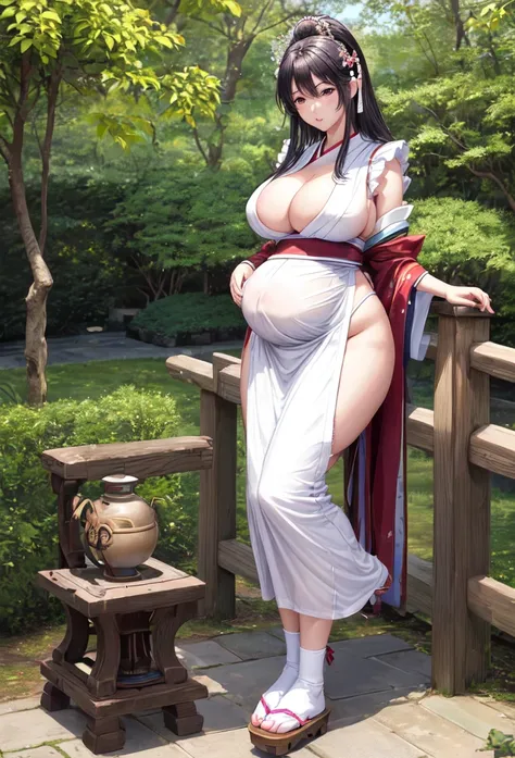 Big Tits,One older sister,Japanese,22 years old,A goddess of maternal love,Model body type,High resolution, accurate, Highest quality, Anatomically correct, accurate, High-resolution model, Ultra high definition, She is wearing a pure white apron with thin...