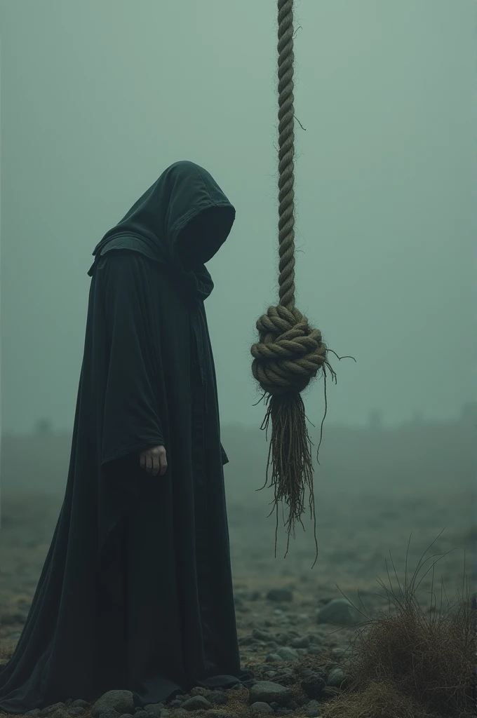 A rope as a symbol of mourning