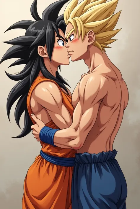 Trunks and goten kissing naked 