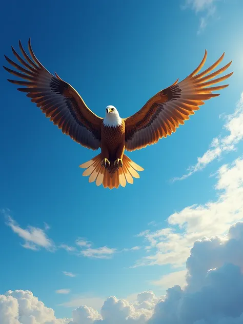 a eagle flying in the sky