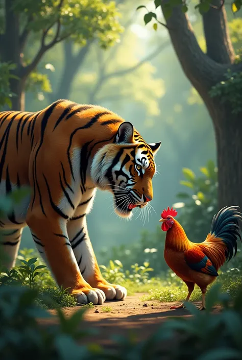 tiger+chicken