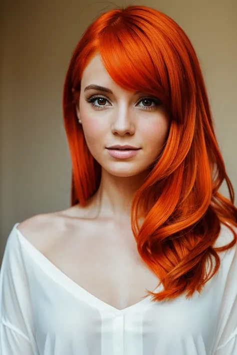 Girl with orange hair