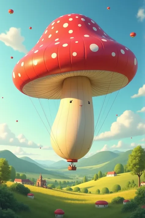 Create a mushroom balloon inflatable