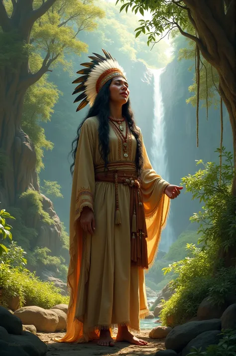 Song and native woman
