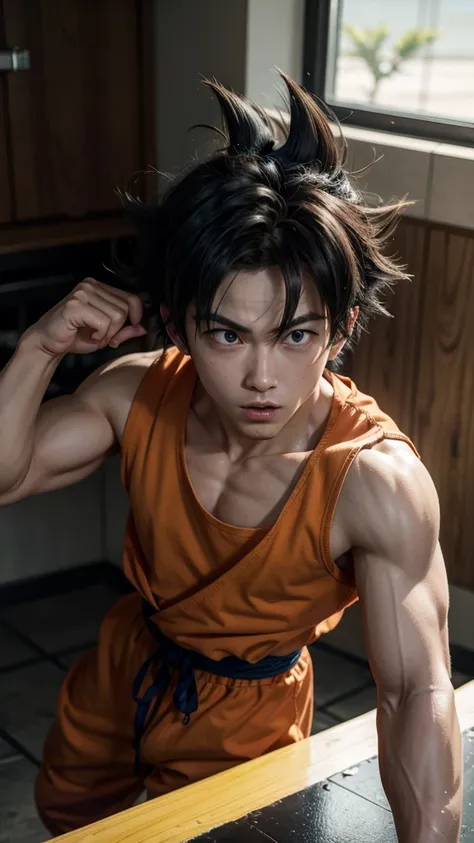 Goku training anime
