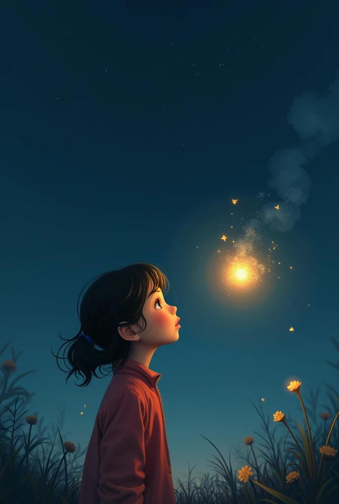 The little girl blew gently, let the firefly fly back into the dark automatically. And in Mei-Ling&#39;s heart, A new light source is ready, light the way for her to move forward.