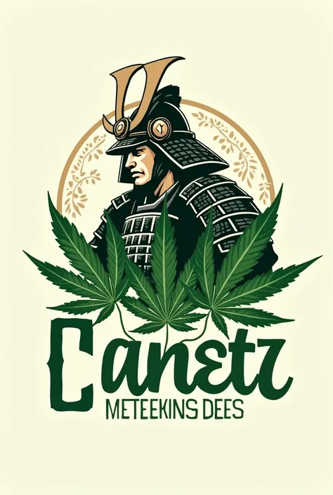 The Somice Cannabis Shop logo has a Japanese samurai image with a cannabis leaf and green letters.