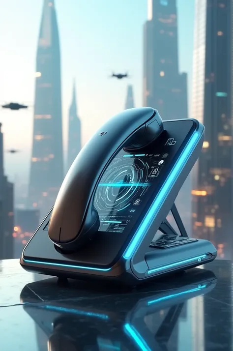 Futuristic landline phone 