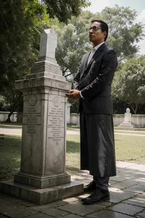 Make a sketch of a monument inspired by the Guatemalan writer Virgilio Rodríguez Macal.