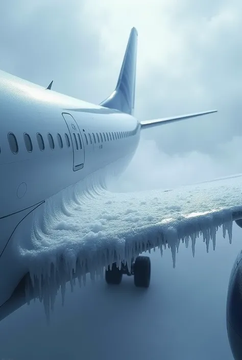 Icing in aircraft at wing