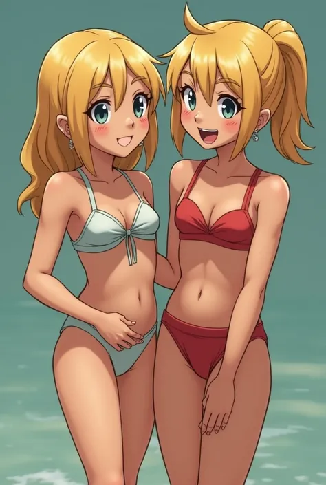 loli   (5 year old blonde and 13 year old blonde) topless 