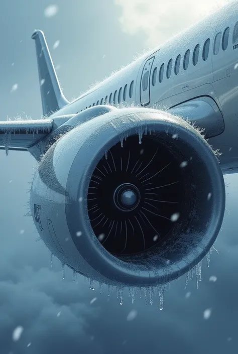 Icing in aircraft at engine