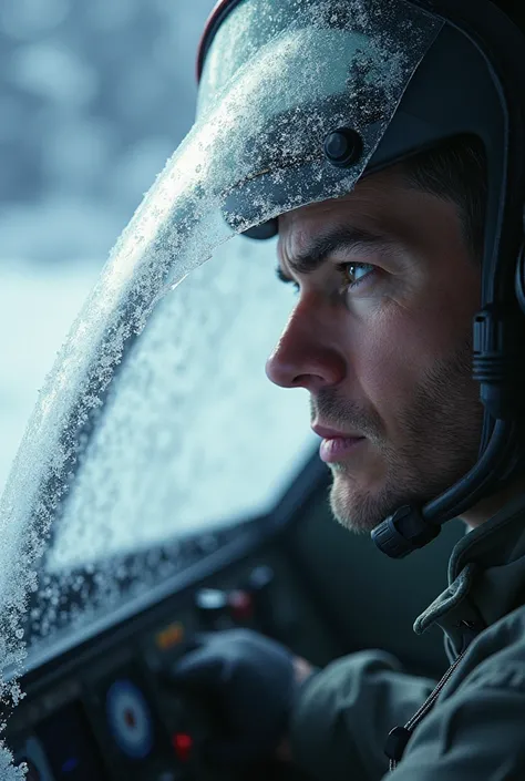 Icing in aircraft windshield