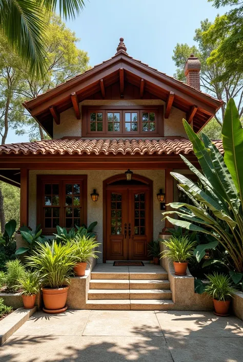 Believe me, a Dominican Italian restaurant made of reinforced concrete and its roof made of hardwood and clay tiles, Solid wood door and splendid windows, create a beautiful restaurant 