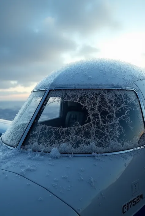 Icing in aircraft windshield