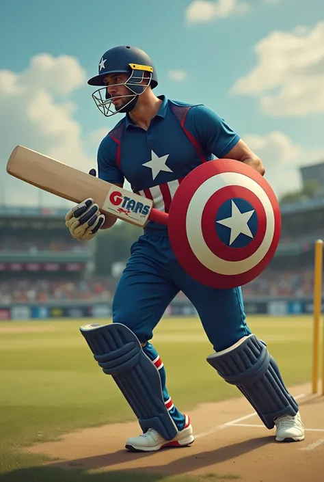 Captain America as a cricketer 