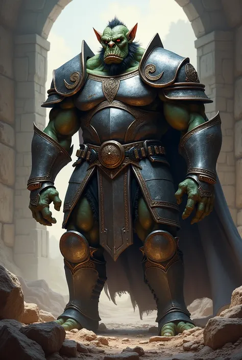 Orc in plate armor