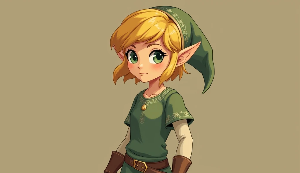 best quality, expressive eyes, face perfect, short hair, Blonde girl, eleven, Zelda Princess, princess zelda clothes, a lenda de Zelda, totk, black pants,